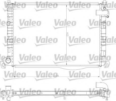 734327 VALEO radiador de esfriamento de motor