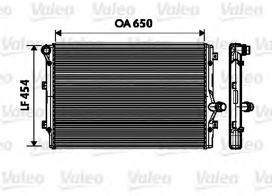 734333 VALEO radiador de esfriamento de motor
