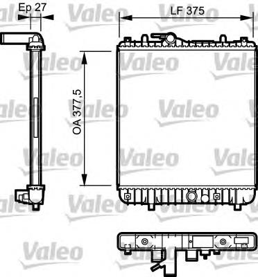 Radiador de esfriamento de motor 8MK376735071 HELLA