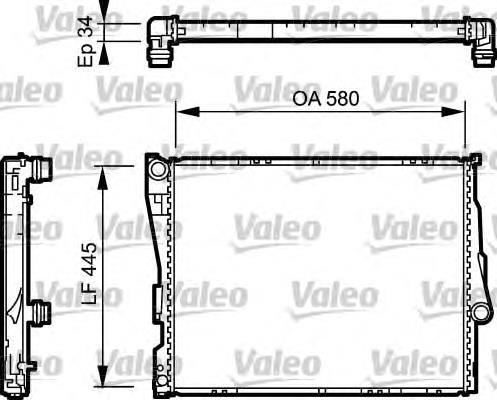 Радиатор 734276 VALEO