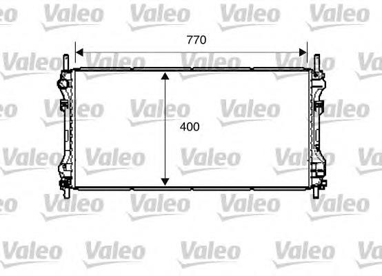 734291 VALEO radiador de esfriamento de motor