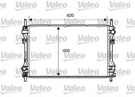 734293 VALEO radiador de esfriamento de motor