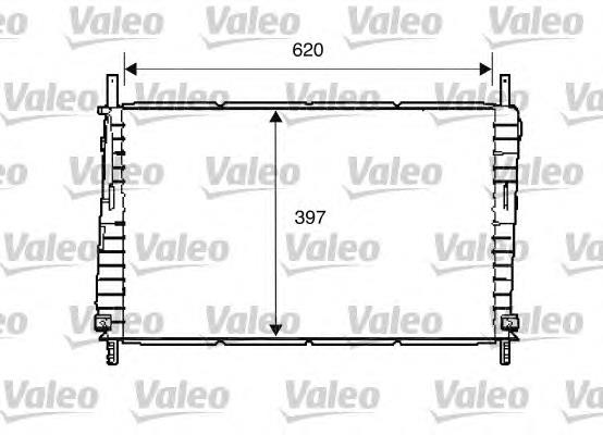 Radiador de esfriamento de motor 734287 VALEO