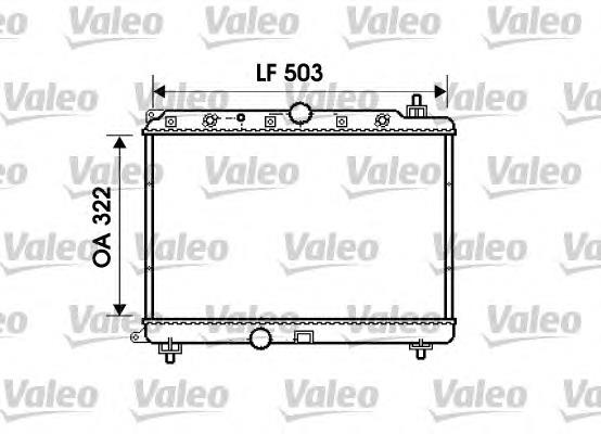 Radiador de esfriamento de motor 734290 VALEO