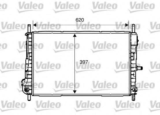 734288 VALEO radiador de esfriamento de motor