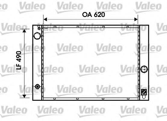 734396 VALEO radiador de esfriamento de motor