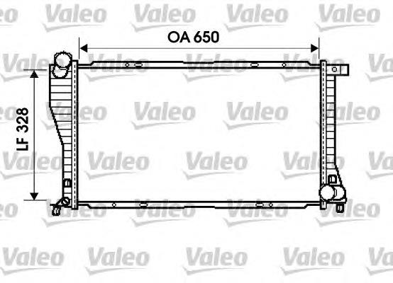 734394 VALEO radiador de esfriamento de motor