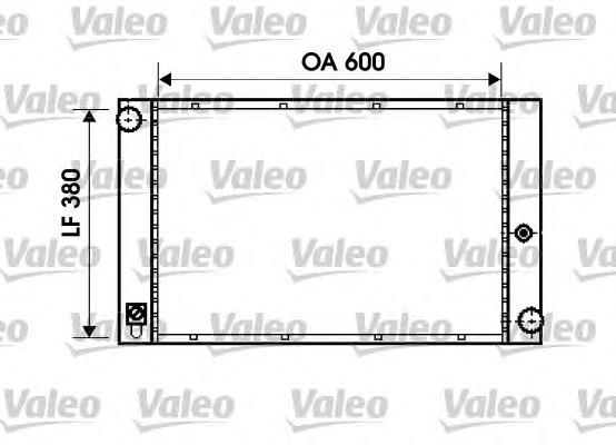 734395 VALEO radiador de esfriamento de motor