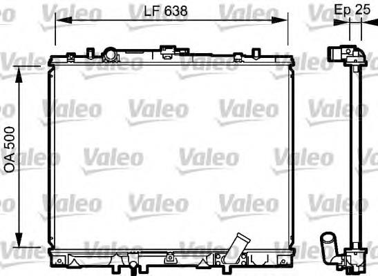 734424 VALEO radiador de esfriamento de motor