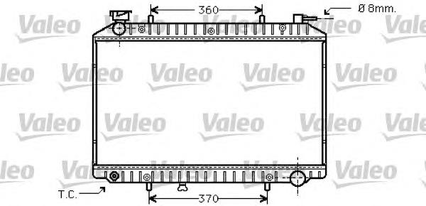 734427 VALEO radiador de esfriamento de motor