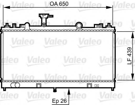 734410 VALEO radiador de esfriamento de motor