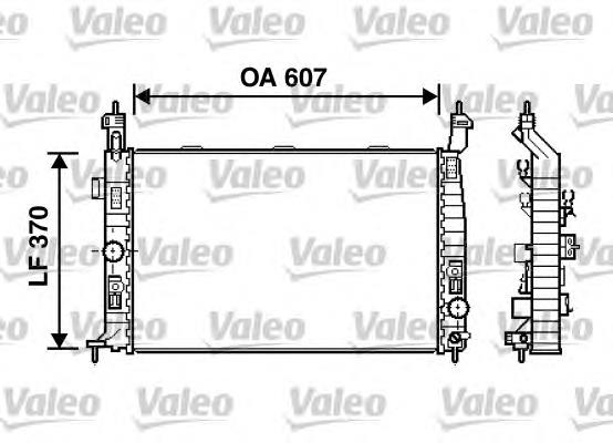 734385 VALEO radiador de esfriamento de motor