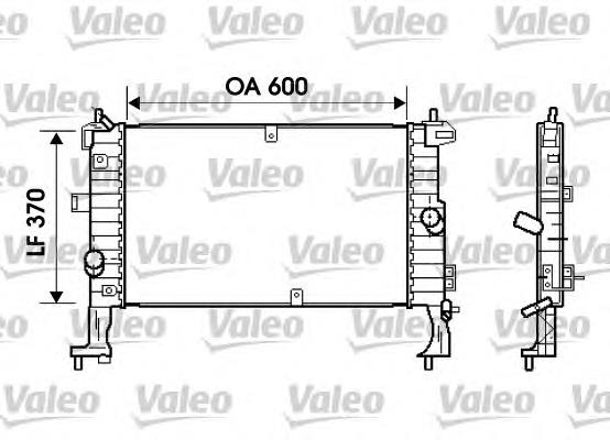 734386 VALEO radiador de esfriamento de motor