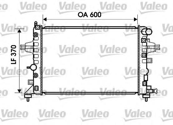 734381 VALEO radiador de esfriamento de motor