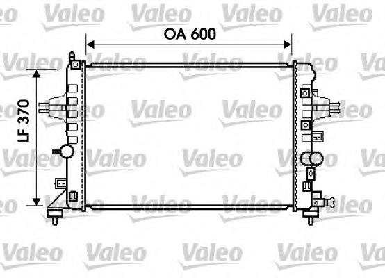 734382 VALEO radiador de esfriamento de motor