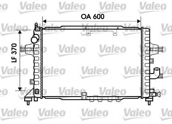 734383 VALEO radiador de esfriamento de motor