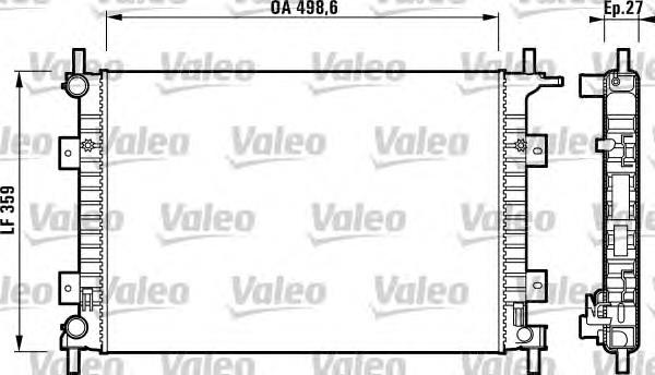 732625 VALEO radiador de esfriamento de motor