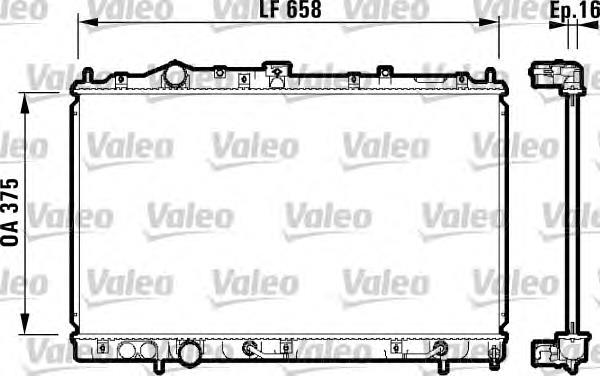 732613 VALEO radiador de esfriamento de motor