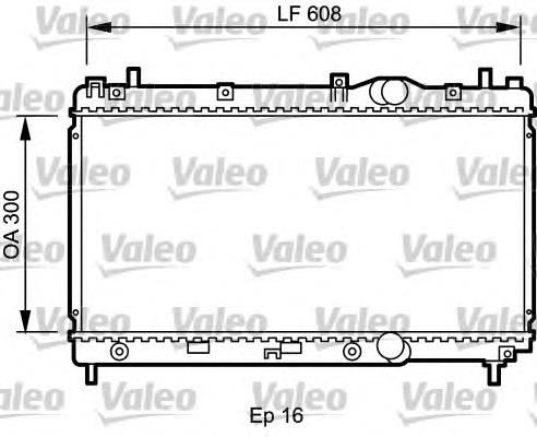 732426 VALEO radiador de esfriamento de motor