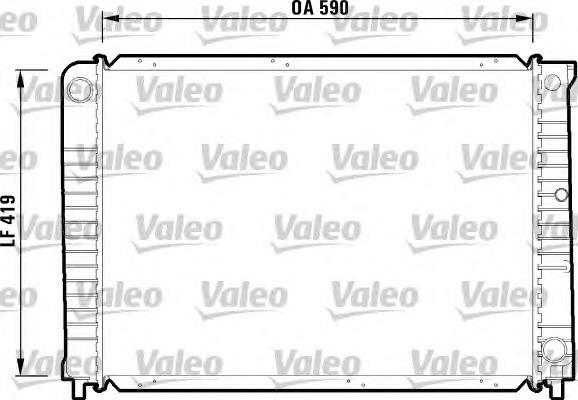 Radiador de esfriamento de motor 732366 VALEO