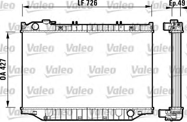 732415 VALEO radiador de esfriamento de motor