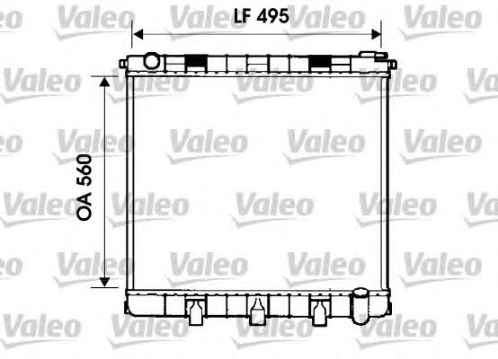 732402 VALEO radiador de esfriamento de motor