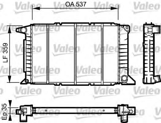 732497 VALEO radiador de esfriamento de motor