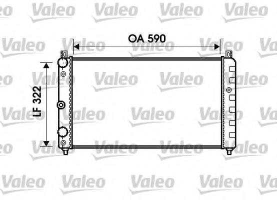 732479 VALEO radiador de esfriamento de motor