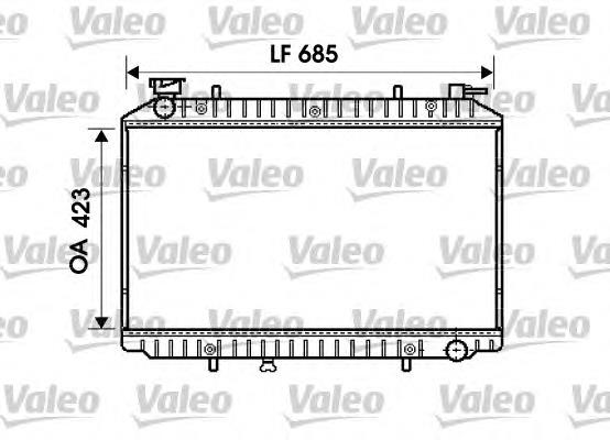 Radiador de esfriamento de motor 732484 VALEO