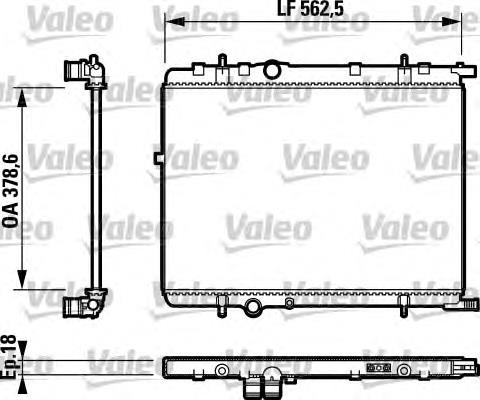 732890 VALEO Радиатор основной