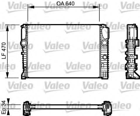 Радиатор охлаждения двигателя VALEO 732849 цена, от 145.35 USD