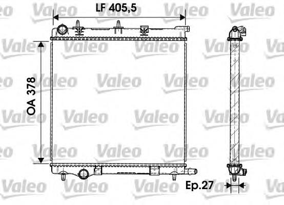 732930 VALEO radiador de esfriamento de motor