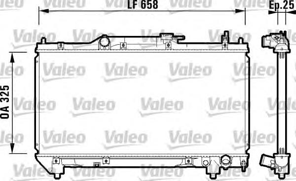 732951 VALEO radiador de esfriamento de motor