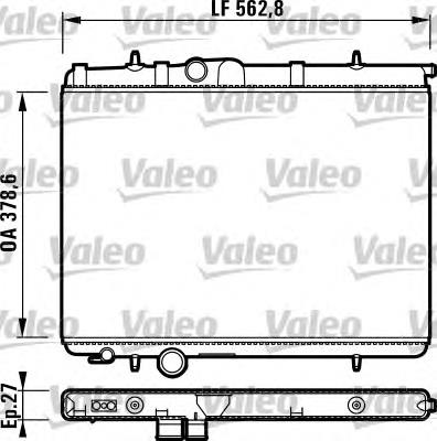 732906 VALEO radiador de esfriamento de motor