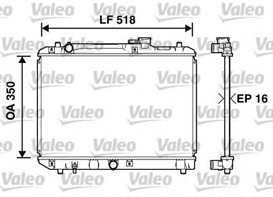 732750 VALEO radiador de esfriamento de motor