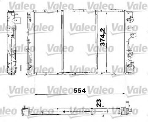 Radiador de esfriamento de motor 53621A NRF