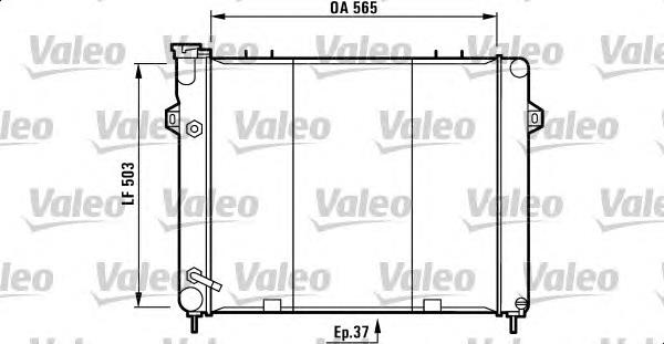 732713 VALEO radiador de esfriamento de motor