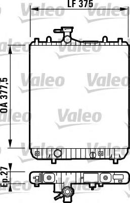 732719 VALEO radiador de esfriamento de motor