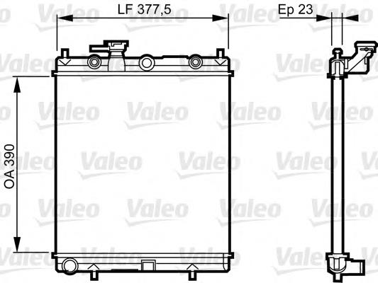 732718 VALEO radiador de esfriamento de motor