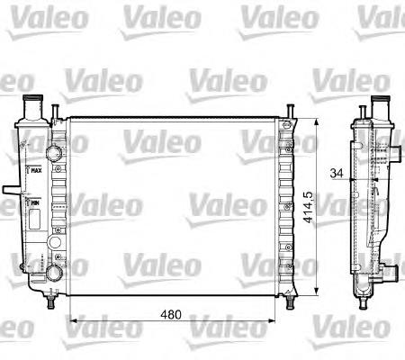 732788 VALEO radiador de esfriamento de motor