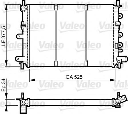 1668442 Ford radiador de esfriamento de motor