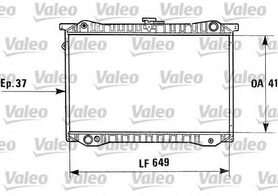 730410 VALEO radiador de esfriamento de motor