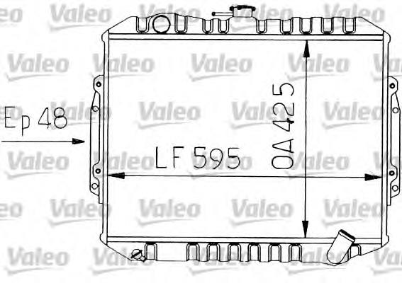 Radiador de esfriamento de motor 730454 VALEO