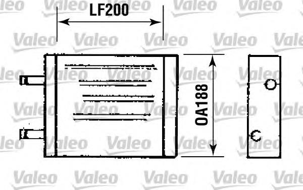 Радиатор отопителя салона на Volvo 340/360  343, 345