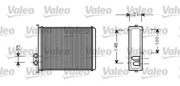 812327 VALEO radiador de forno (de aquecedor)