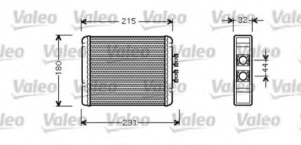Radiador de forno (de aquecedor) 8Z0819030 VAG/Audi