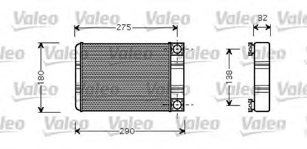 812321 VALEO radiador de forno (de aquecedor)