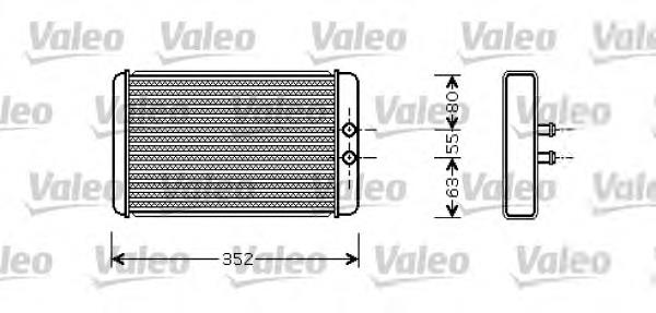 812358 VALEO radiador de forno (de aquecedor)