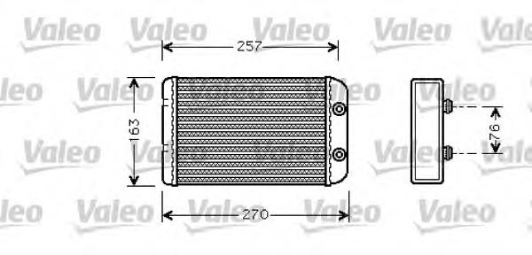 812329 VALEO radiador de forno (de aquecedor)