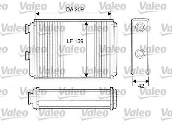 812280 VALEO radiador de forno (de aquecedor)